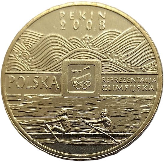 Moneta 2 zł Igrzyska Pekin 2008 rewers