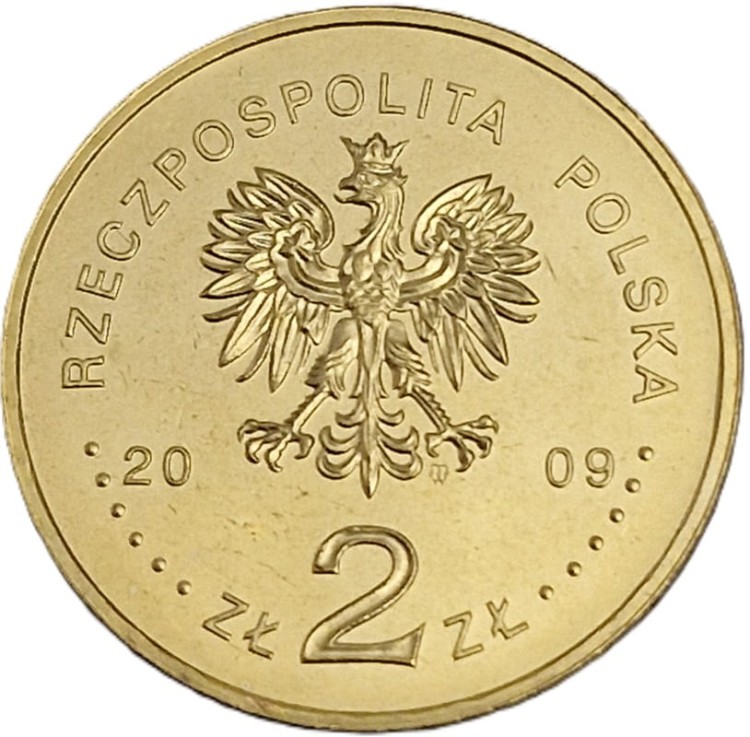 Moneta 2 zł 95 rocznica Wymarszu Pierwszej Kompanii 2009 awers