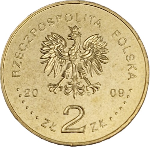 Moneta 2 zł Trzebnica 2009 awers