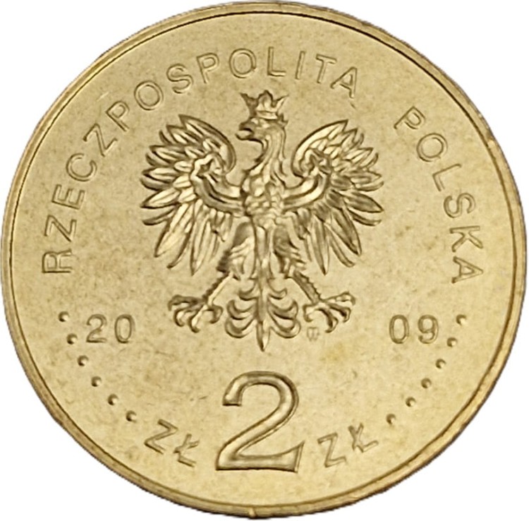 Moneta 2 zł Trzebnica 2009 awers