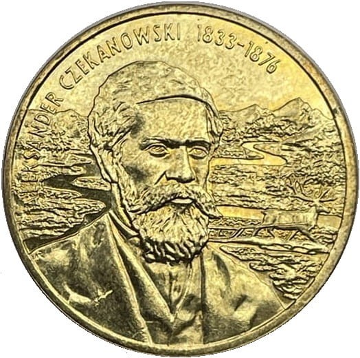 Moneta okolicznościowa 2 zł Czekanowski 2004 rewers