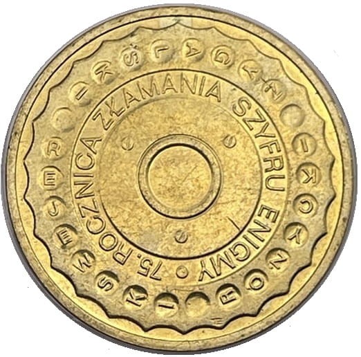 Moneta 2 zł Enigma 2007 rewers