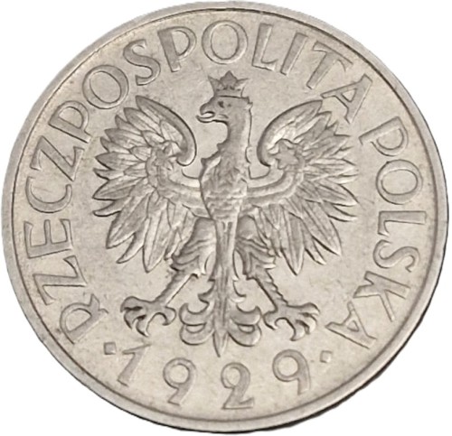 Moneta 1 zł 1929 awers