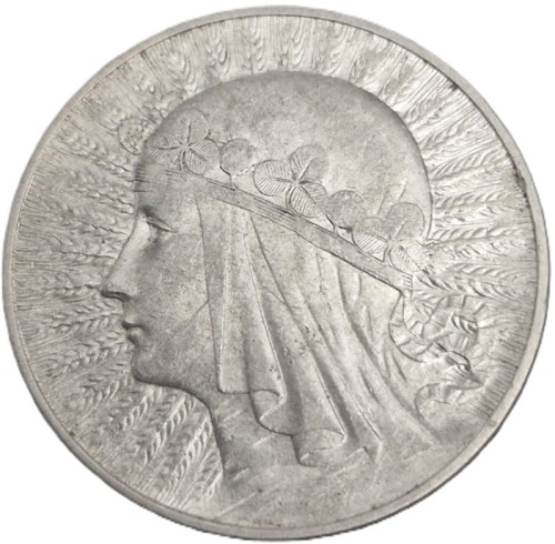 5 złotych 1934 Polonia Głowa Kobiety rewers stan 2