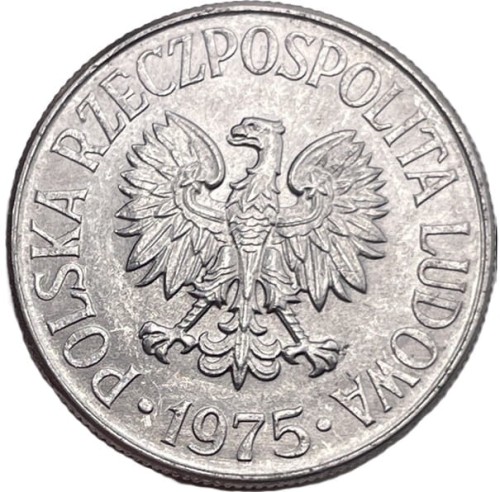 50 groszy 1975 r. b.z. stan 1 awers