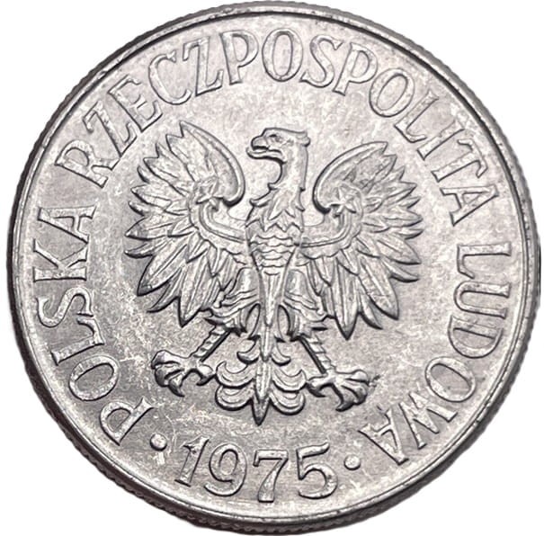 50 groszy 1975 r. b.z. stan 1 awers