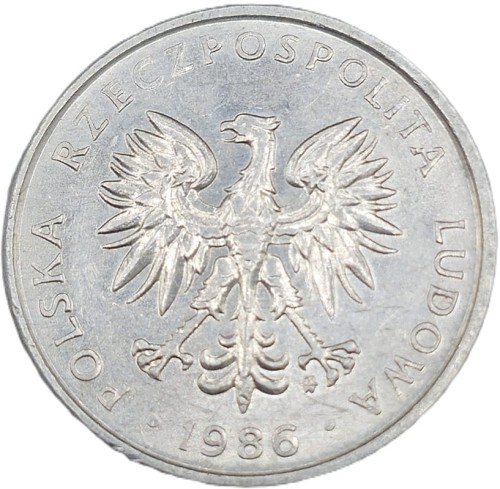 Moneta 50 groszy 1986 rewers