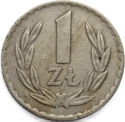 1 złoty 1949 bz stan 3 Miedzionikiel rewers