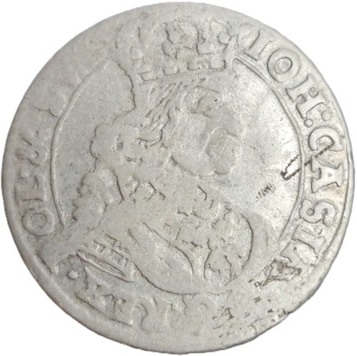 Moneta szóstak 1666 Jan II Kazimierz Bydgoszcz rewers