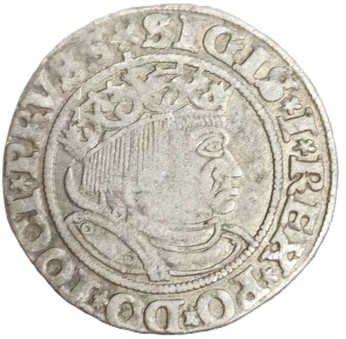 Moneta grosz toruński 1532 Zygmunt I Stary awers