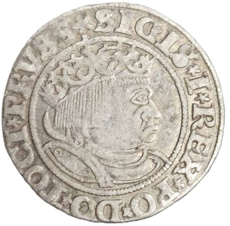 Moneta grosz toruński 1532 Zygmunt I Stary awers