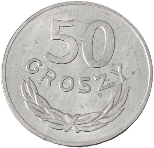 Moneta 50 groszy 1983 rewers