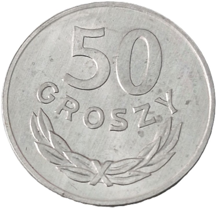 Moneta 50 groszy 1983 rewers