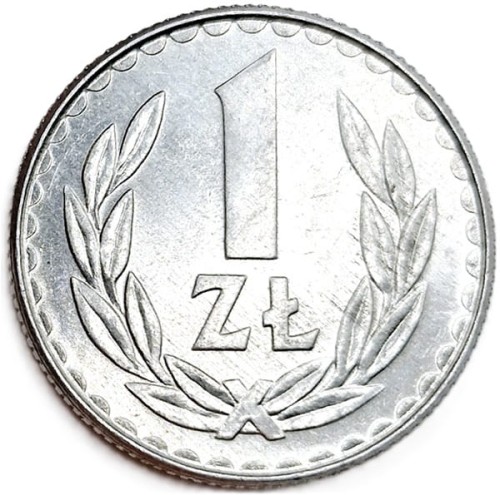 Moneta 1 złoty 1988 stan 1 rewers