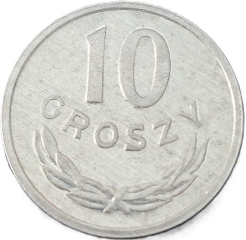 Moneta 10 groszy 1980 rewers