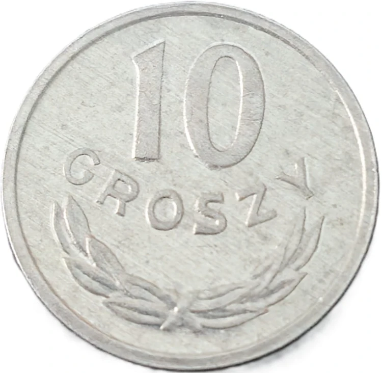 Moneta 10 groszy 1980 rewers