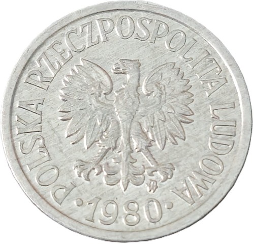 Moneta 10 groszy 1980 awers