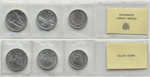 Zestaw monet obiegowych PRL 1974