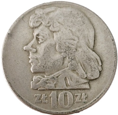 10 zł Tadeusz Kościuszko 1966 rewers