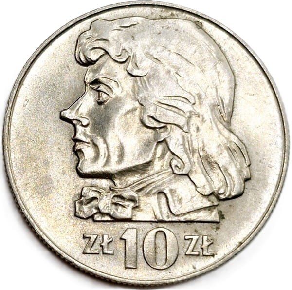 Moneta 10 zł Tadeusz Kościuszko 1969 rewers