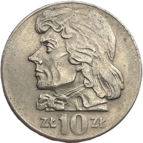 Moneta 10 zł Tadeusz Kościuszko 1973 stan 3 rewers