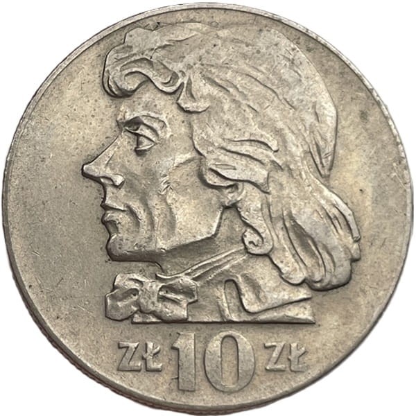 Moneta 10 zł Tadeusz Kościuszko 1973 stan 3 rewers