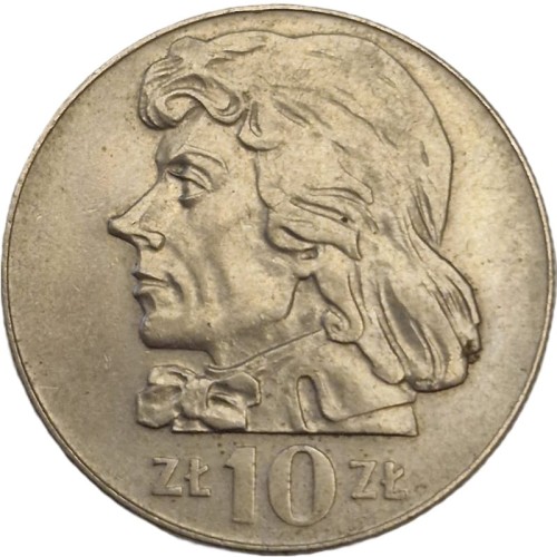 Moneta 10 zł Tadeusz Kościuszko 1972 stan 3 rewers