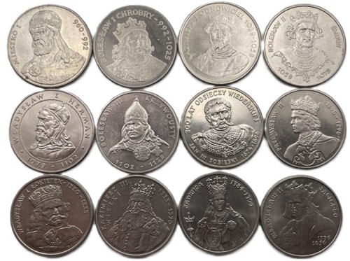 Monety PRL Poczet królów i książąt polskich rewers