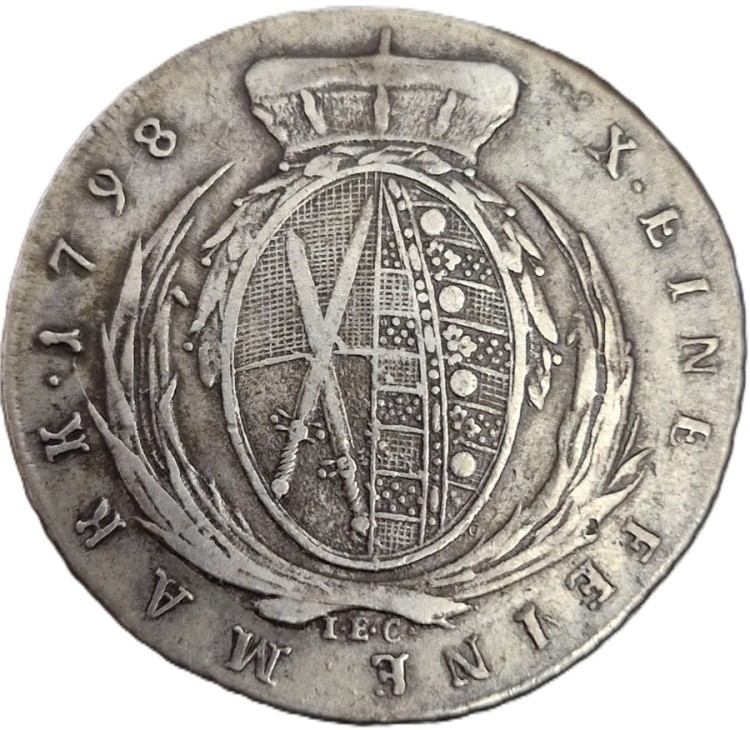 Moneta Talar 1798 Drezno Fryderyk August III awers