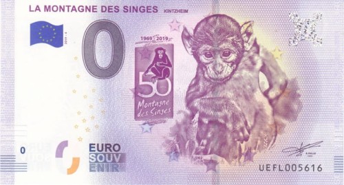 0 euro Francja La Montagne des Singes 2019 awers