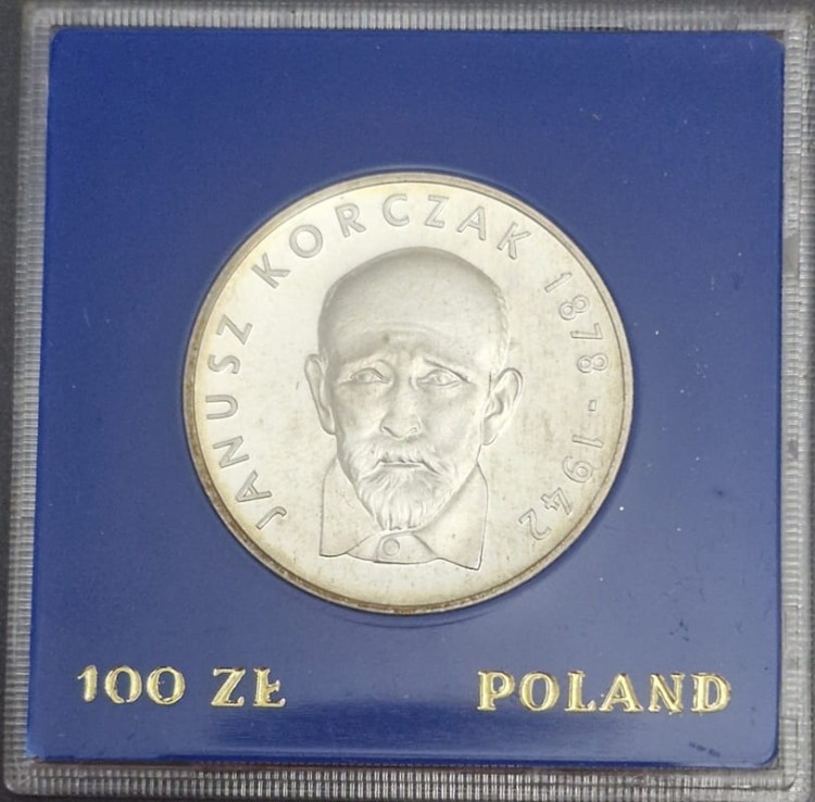Moneta 100 zł Janusz Korczak 1978 rewers