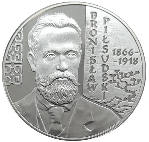 Moneta 10 zł Bronisław Piłsudski 2008 rewers