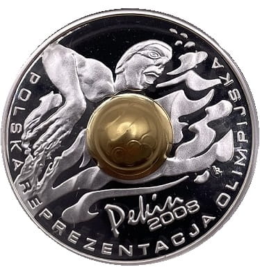 Moneta 10 zł Pekin kula 2008 rewers