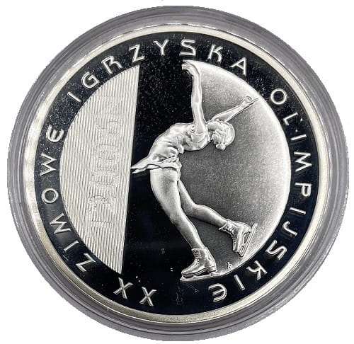 Moneta 10 zł Zimowe Igrzyska Turyn łyżwiarstwo 2006 NBP