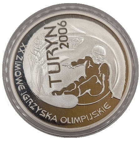 Moneta 10 zł Zimowe Igrzyska Turyn 2006 NBP