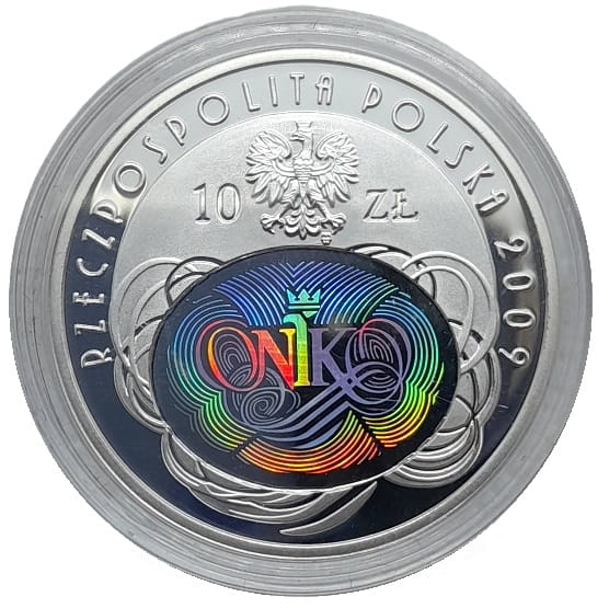 Moneta 10 zł 90 rocznica Powstania NIK 2009 rewers