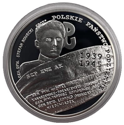 Moneta 10 zł 70 rocznica utworzenia Polskiego Państwa Podziemnego 2009 NBP