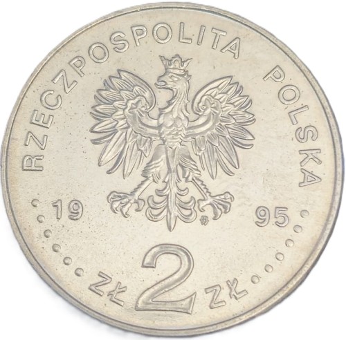 Moneta okolicznościowa 2 zł 1995 Katyń awers