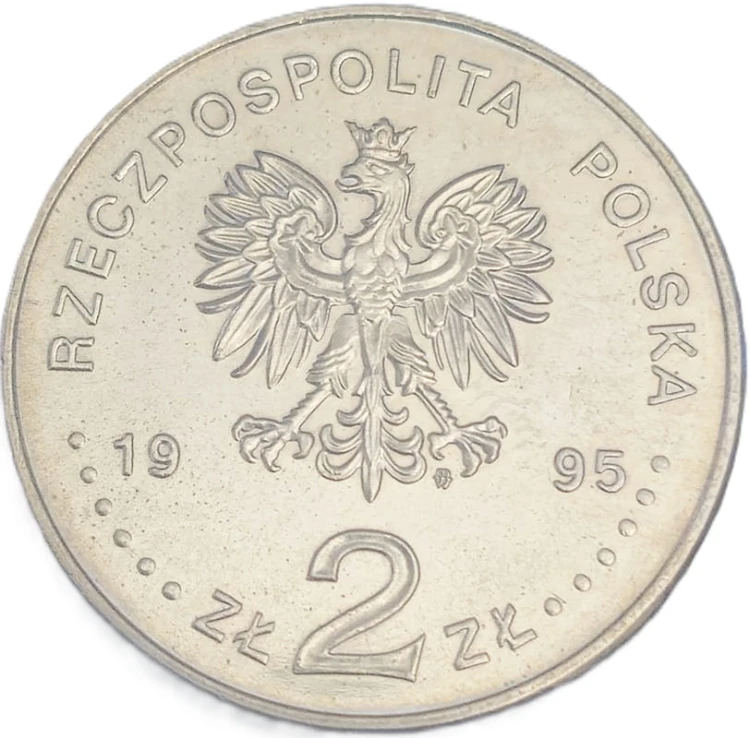 Moneta okolicznościowa 2 zł 1995 Katyń awers