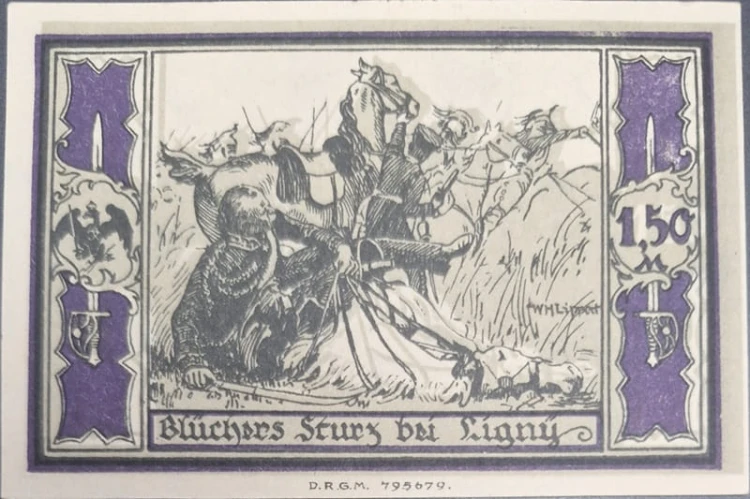 Słupsk - Stolp 1,5 marki 1922 rewers