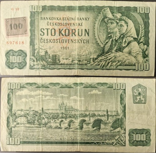 Czechosłowacja banknot 100 koron 1961