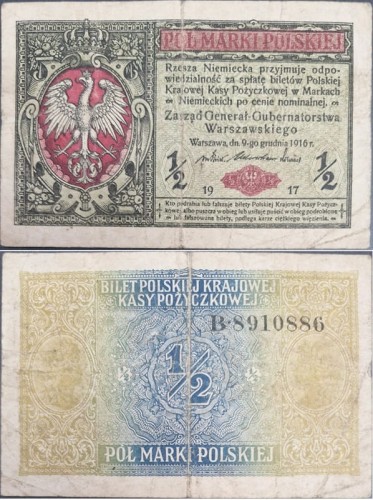 1/2 marki polskich 1917 generał