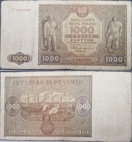 Banknot 1000 zł 1946