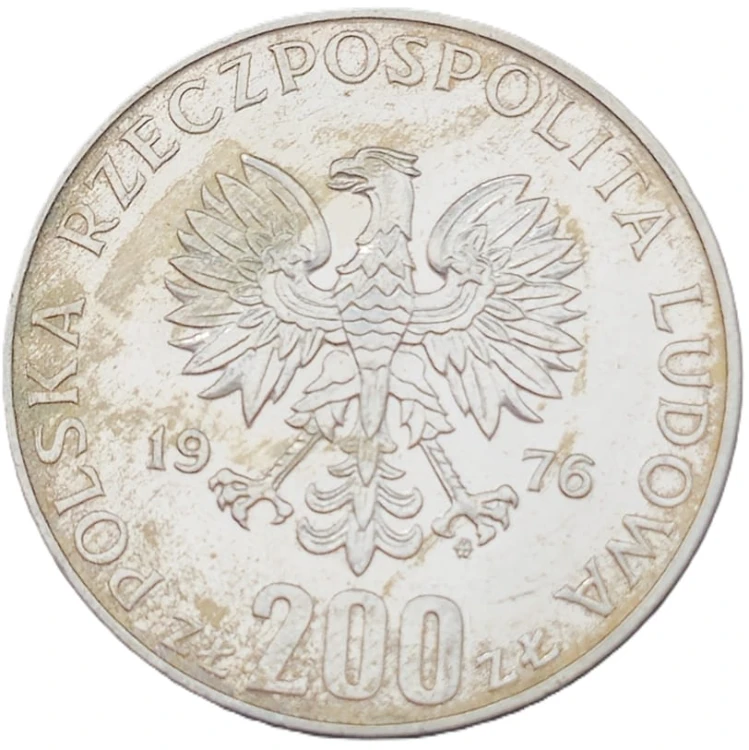 Moneta 200 zł Igrzyska XXI Olimpiady 197 6awers