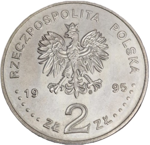 Moneta okolicznościowa 2 zł 75 rocznica Bitwy Warszawskiej 1995 awers