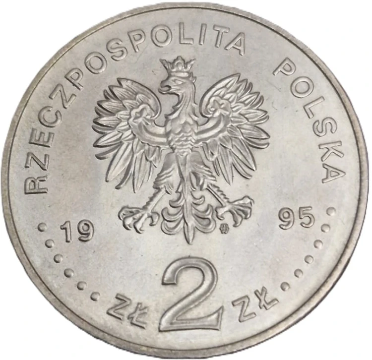 Moneta okolicznościowa 2 zł 75 rocznica Bitwy Warszawskiej 1995 awers