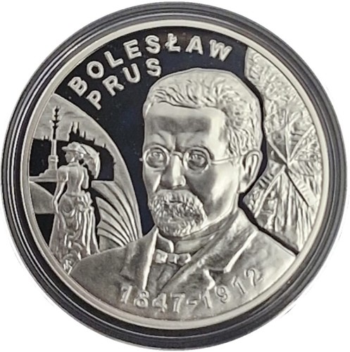 Moneta 10 zł Bolesław Prus 2012 rewers