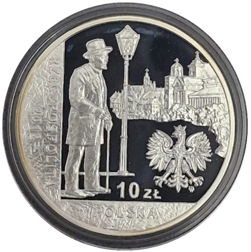 Moneta 10 zł Bolesław Prus 2012 awers