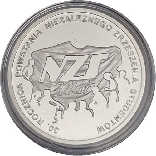 Moneta 10 zł 30 rocznica powstania NZS  2011 rewers