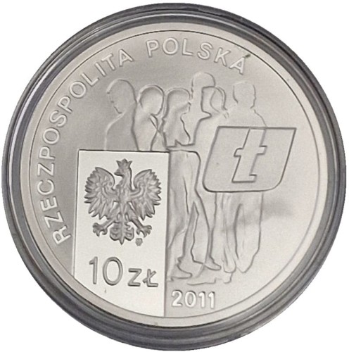 Moneta 10 zł 30 rocznica powstania NZS  2011 awers